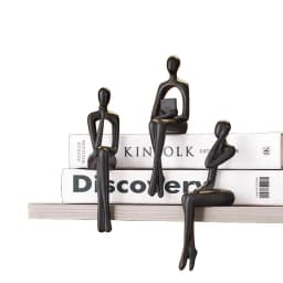 Resin Handicrafts Simulation Figure Sculptures Reader Portrait Abstract Art Sitting Figure Ornaments Home Decoration Accessories