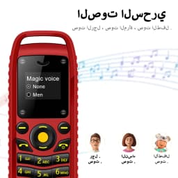 Ultra Small Spare Mobile Phone Bluetooth Dial Magic Voice Automatic Redial Blacklist Sync Music Mini Cellphones Wear Around Ears