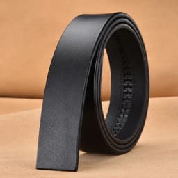 High Quality Leather Belt Men's Automatic Buckle Belt Without Buckle Fashion Leather Belt for Men No Buckle3.5cm