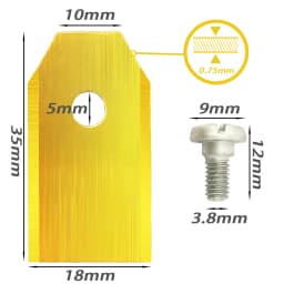 Stainless Steel Grass Trimmer Replacement Blade with Screw For Gardena Husqvarna Automower Yardforce Garden Tools Accessories