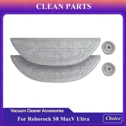 For Roborock S8 Maxv Ultra Vacuum Cleaner Accessories Mian Brush Side Brush Mop Pads Cloth Dust Bag Hepa Filter Spare Parts