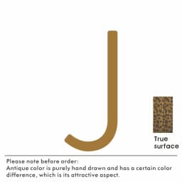 Nurlin Solid Brass Hammered Antique Brass 4-12 Inches 10-30cm Big Number Letter Door House Public Floating Signature