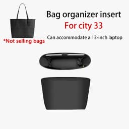 Bag Organizer Insert For City 33 Durable Nylon Storage Bag Shoulder Strap Laptop Bag Support Bag Accessories