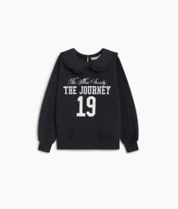 New Trend 26Aw TNS Style Pure Cotton Sweatshirt Top for Boys and Girls Pretty Girls