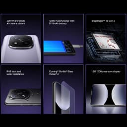Smartphone Xiaomi Redmi Note 14 Pro Plus 5G Global version 120W HyperCharge AMOLED display 200MP AI camera Snapdragon® 7s Gen 3