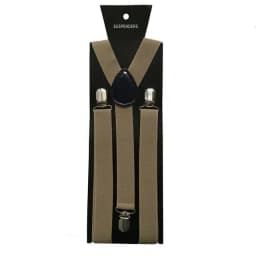 Solid Color Elastic Leather Suspenders Clip-on Buckle Men Straps Adjustable Elastic Y-Back Braces For Wedding Suit Accessories