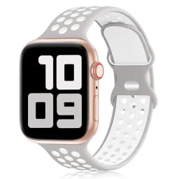 Sport Strap for Apple Watch Band 44mm 40mm 42-38-41mm 45 mm Air-hole Silicone Bracelet iWatch Series 9/8/7 6 SE 5 Ultra 2 49mm
