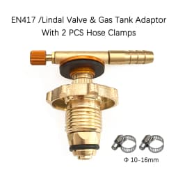 POL Propane Tank Adapter Copper LPG Tank Connector to EN417 Lindal Valve Stoves American Outdoor Gas Cylinder Adapter.