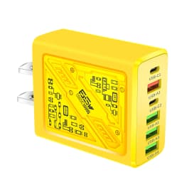 Multi Ports USB Charger 65W 6 in 1 Fast Charging Type C Phone Adapter For iPhone Samsung Xiaomi Huawei EU/US Plug Wall Charger