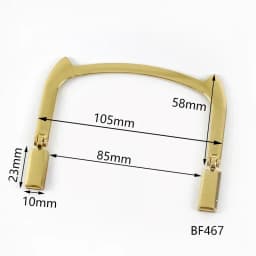 2Pcs Deepeel Metal Bag Handles Purse Sewing Frame Brackets DIY Handcrafted for Women Handbag Replacet Hardware Bags Accessories
