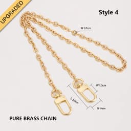 CRAZYSMITH Metal Bag Chain Transformation Bag Strap Replacement Underarm Crossbody Shoulder Bag Extension Chains DIY Accessories