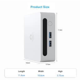 GenMachine New AMD Ryzen 5 5600U Mini PC Windows 10 Ryzen 3.3GHz Up to 4.2GHz 2*DDR4 Max Support 64GB Gaming Pc WIFI6 Computer