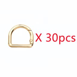 5-30pcs D-Shape Openable Spring Ring Bag Strap Buckle Keyring Dog Chain Snap Clasp and Carabiner for Handbag