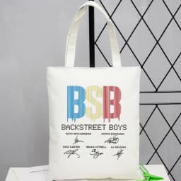 Backstreet Boys tote bag canvas torba na zakupy einkaufstasche grocery shopper woman