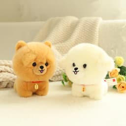Lifelike Fluffy Dog Stuffed Toy Simulation Puppy Model Shiba Inu Corgi Husky Yorkshire Bichon frise Chow Chow Plush Doll Gifts