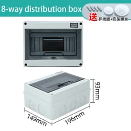 HT Series Junction Box 2/3/5/8/12/15/18/24 WAY PC Plastic Outdoor Electrical IP65 Waterproof Distribution Box Switch Box