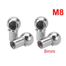 4Pcs M6 M8 Gas Strut Rod End Fitting Ball Pin Connector Joint Valve Spring Holder Universal for Car Boot Front Bonnet Trunk Home