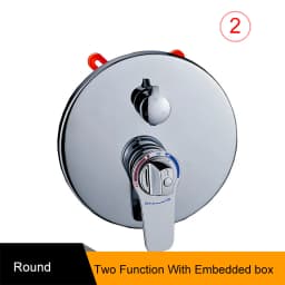 Brass Bathroom Concealed Thermostatic Mixing Valve Wall Mounted Stainless Steel Shower Panel Controller for Home Improvement