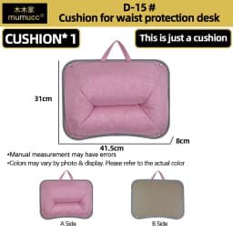Mumucc's Laptop Desk With Lumbar Support & Accessories, Including A Detachable Tabletop, A Cushion Filled With Foam Particles