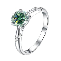 JoyceJelly S925 Ring With 1CT D Color Moissanite Diamond Female Classical Sterling Silver 925 Jewelry For Wedding Engagement