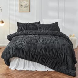 Bed Linen Bed Sheet Bedding Comforter Sets Wrinkled Light Brown Bohemian Fluffy Bedspread Bedding Duvet Cover 2/3 Pcs Set