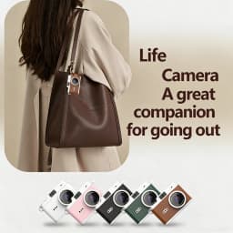 Portable Retro Digital Camera 1080P Video Recorder with 0.96" IPS Screen Compact Vintage Camera for Teens Children Gift