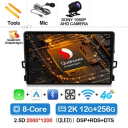 Android 16 Car Radio For Toyota Auris E150 2006 2007 2008 2009 2010 2011 2012 Multimedia Stereo Player Wireless Auto Carplay DVD