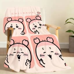 Kawaii C-ChiikawaS Cute Blanket Soft Throw Blanket for Home Bedroom Bed Sofa Picnic Travel Office Rest Cover Blanket Gift