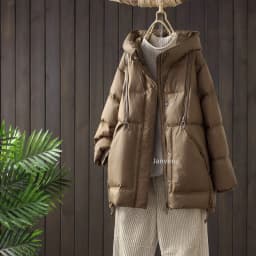 Janveny Women's Winter 90% Duck Down Jacket Hooded Autumn Thick Warm Puffer Coat Windbreasker A-lined Female Fashion Parkas