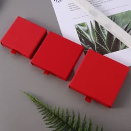 24pcs Jewelry Packaging Boxes Cardboard Drawer Jewelry Gift Display Box Bulk 8x8x2.5cm Rings Earrings Necklaces Thick Paper Box