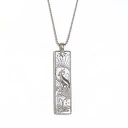 E.B.belle 18k Gold Plated Rectangle Shape 12 Constellation Pendant Necklace Stainless Steel Waterproof Fashion Women's Jewelry