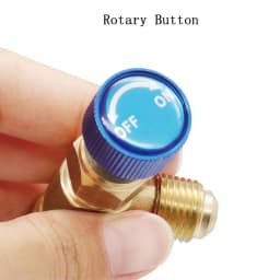 1PC Air Conditioner R410 Brass Control Safety Liquid Valve R22 1/4" Refrigeration Charging Valve Copper Adapter R22