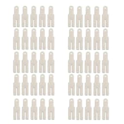 50pcs Y Shaped Nickel Sheets Nickel Strip Battery Connection Nickel Plated Steel Belt Strip Spot Welding Connector 20*5.7mm
