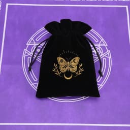 1Pcs 13x18cm Tarot Storage Velvet Bag Drawstring Pocket Board Game Card Embroidery Package Witchcraft Supplies for Altar Tarot