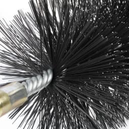Loonpon M12 Thread Wire Brush Metal Handle 18-75mm Brush Working Stainless Steel Wire Pipe Tube Cleaning Chimney Brush