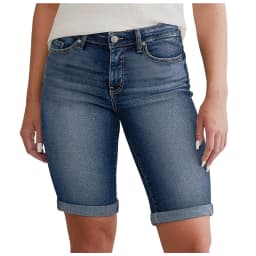 Stretchy High Waisted Denim Shorts With Pockets Trendy Distressed Ladies Casual Trousers Summer Trousers For Womens Slim-Fit