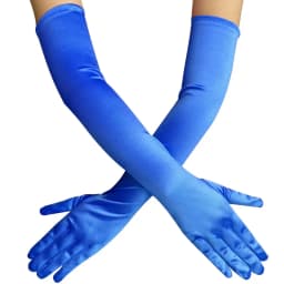 52CM Solid Satin High Elasticity Women Halloween Cosplay Stage Performance Dinner Accessories Etiquette Long Gloves Opera
