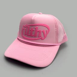 Color Block Filthy Letters Baseball Hats New Unisex Sunshade Color Block Breathable Personal Versatile Mesh Fashion Trucker Caps
