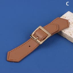 1Pc Metal Leather Button Windbreaker Coat Button Leather Metal Buckle Sweater Coat Windbreaker Belt Leather Buckle Accessories