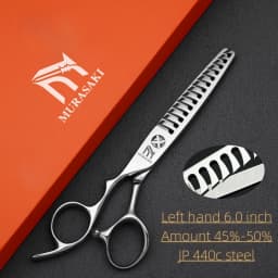 Professional Left Hand Scissors,6-6.5-6.8 inch Hair Cutting Scissors,Japanese 440C Steel,High Quality Barbershop Accessories
