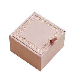 High-end White Satin Jewelry Box Ring Box Necklace Earrings Gift Storage Display Box Paper Flip Jewelry Organizer Box Joyero