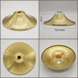 M10 Ceramic Desk Lamp Brass Base Cover Pure Copper Desk Lamp Plate I-Shaped Connector DIY Brass Lighting Hardware Accessories
