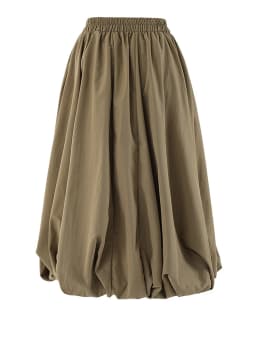 [EAM] High Elastic Waist Khaki Pocket Shaped A-line Casual Half-body Skirt Women Fashion Tide New Spring Autumn 2026 CPG2082