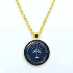 New Hot White Tree Gondor Keychain Lord Of The R Glass Dome KeyRing Bag Car Key Chain Ring Holder Charms Jewelry Gifts