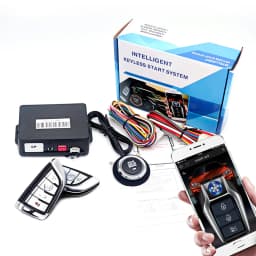 Universal Car Alarm Auto Start Stop System Remote Control Engine Ignition Autostart Kit Keyless Push Start System Car Accessorie