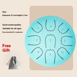 Rain Drum 3/4/6 Inch 6/8/9 Notes Waterproof Mini Chakra Drum Meditation Rain Chime Ideal for Yoga Meditation Prenatal Education