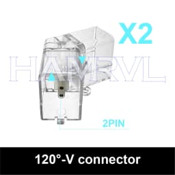 Hexagon Light Adjustable Suspension Rope and Splicing Connector All Copper 2Pin V/Y/L/T/I Cable LED Tube Lamp for Garage Ceiling