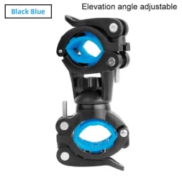 Deemount 360°Rotation Tilting Adjustable Bike Lamp Flashlight Stand Mount Universal Cycling Clip Clamp LED Torch Holder