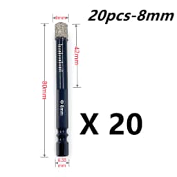 5-16mm Hexagonal Shank Brazed Dry Ceramic Tile Drill Bit Marble Granite Vitrified Tile Hole Opener Diamond Drill Bit Hole Saw