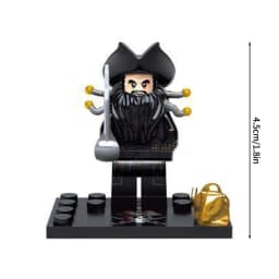 Mini Blocks Navy Pirates Anime Figures Mini Bricks Toys Captain Jack Sparrow Caribbean Figure Blocks Children Assembly Toys